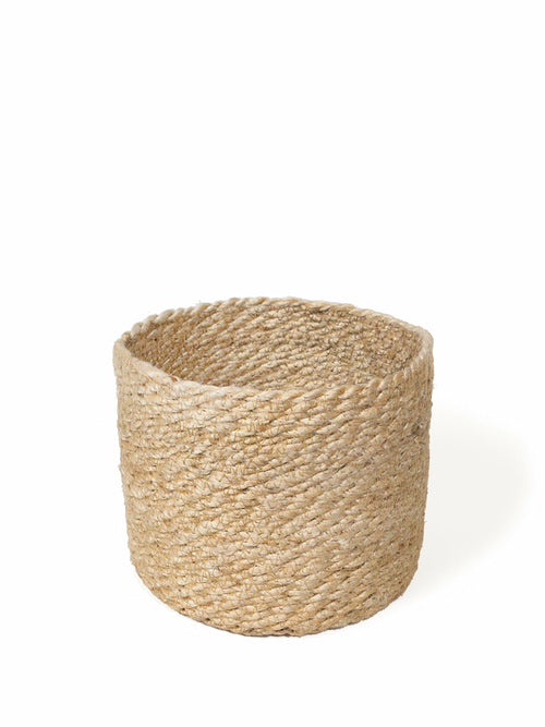 Boho Braided Jute Baskets | Set of 3 Natural Storage Bins