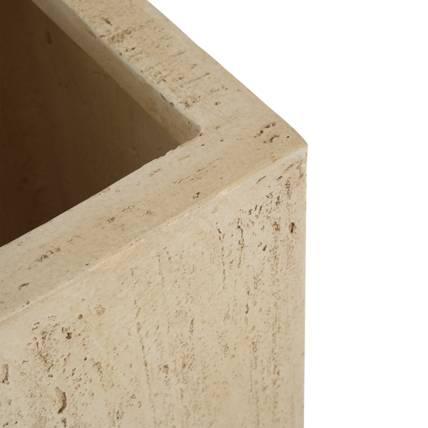 Magnesium Oxide (MGO) Planter Box | 27-Inch Tall with Drainage Plug