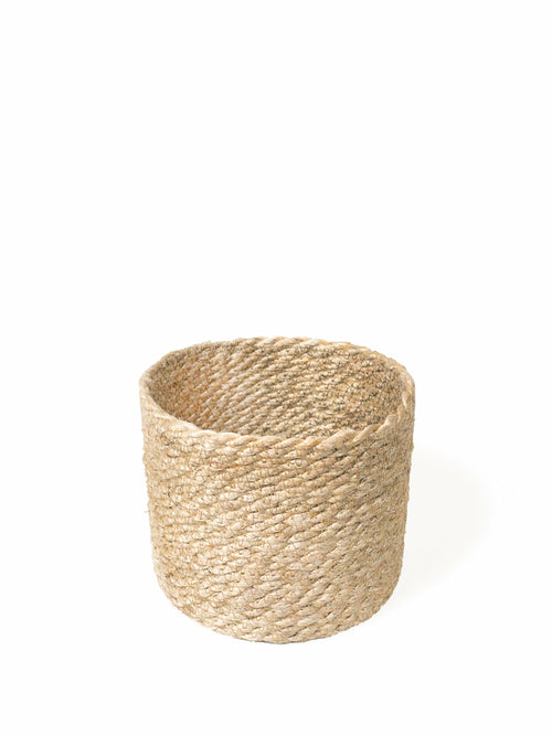 Boho Braided Jute Baskets | Set of 3 Natural Storage Bins