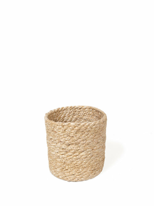 Boho Braided Jute Baskets | Set of 3 Natural Storage Bins