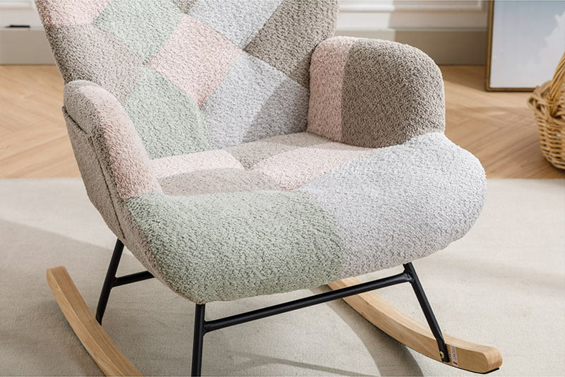 The Art of Relaxation – Vibrant Rocking Chair – Macaron Edition