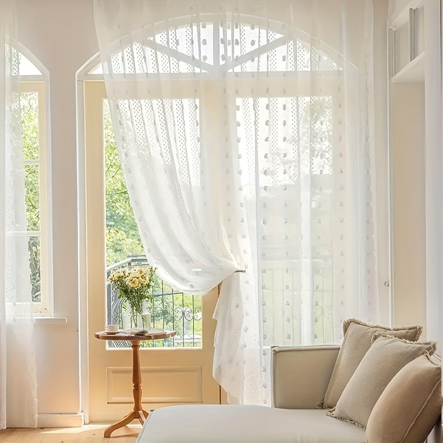 French Pastoral Gauze Curtains