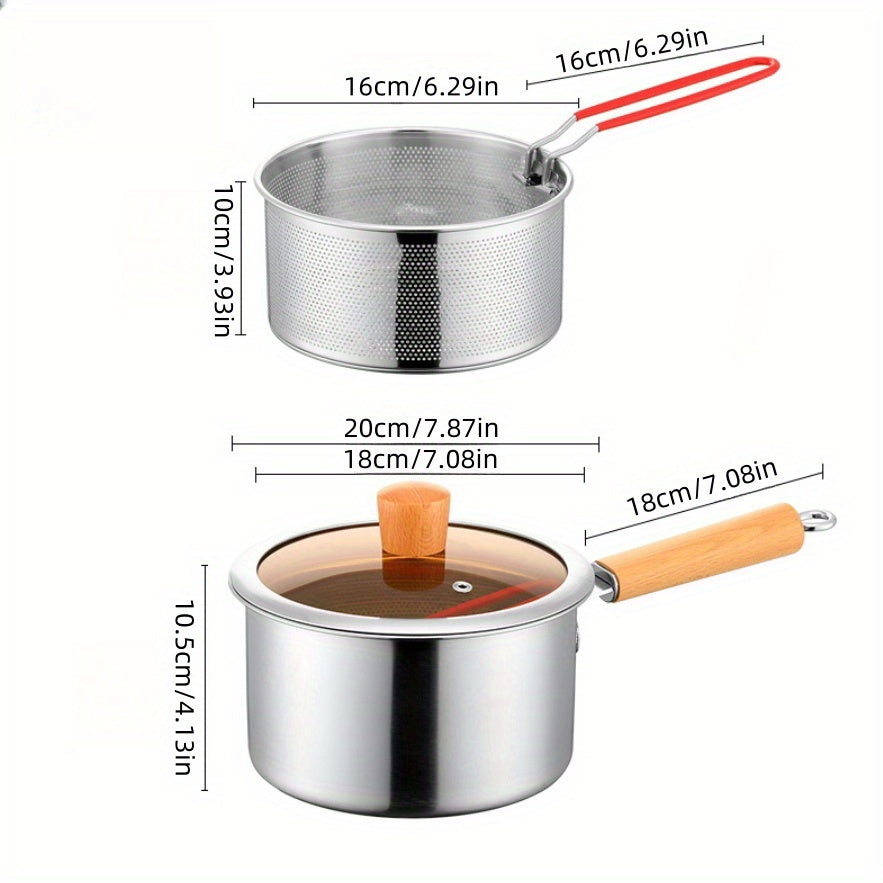 Chef-Style Stainless Steel Cookware Set for Everyday Use