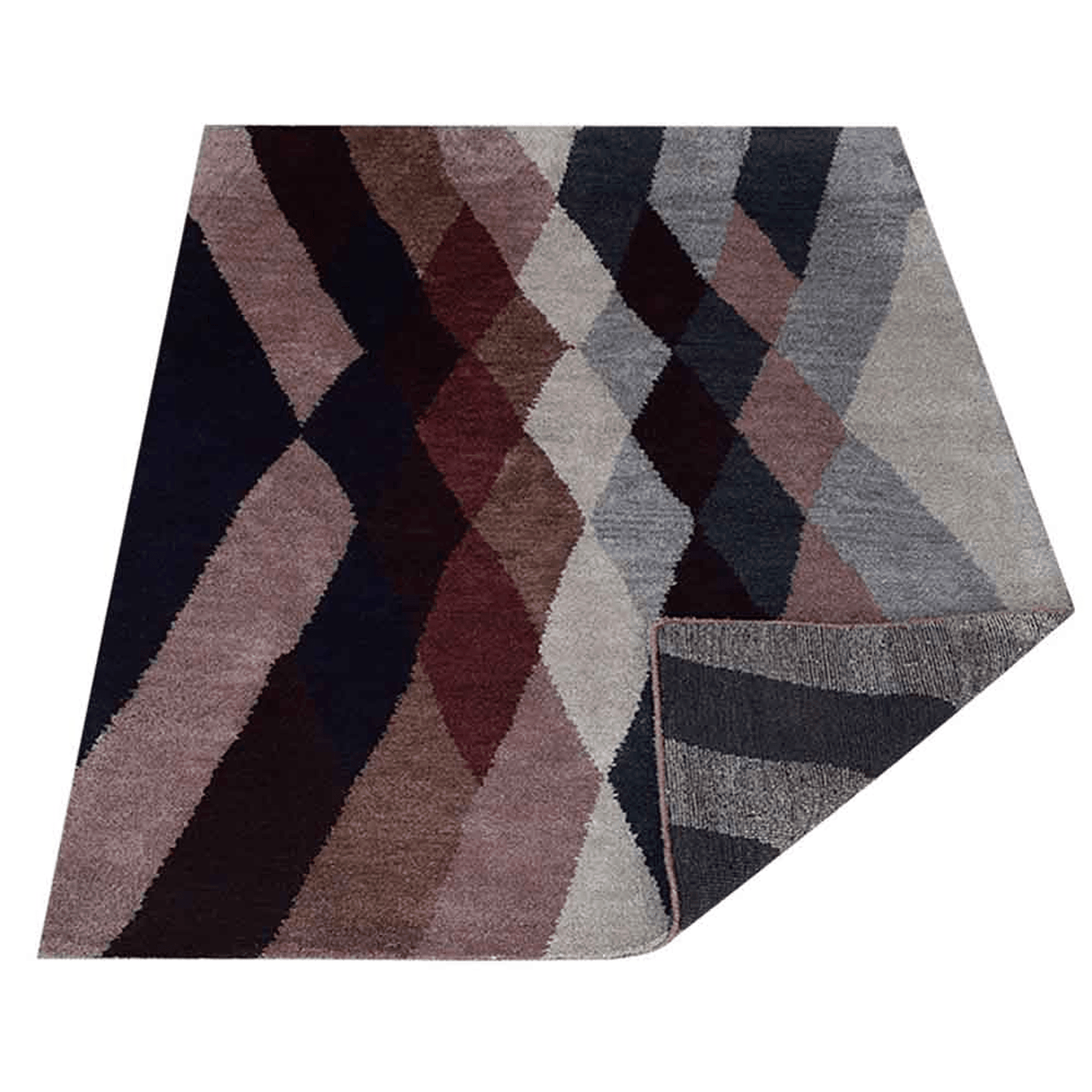 Handmade Silk Area Rug 5' × 8' by Rugsotic – Contemporary Multicolor Elegance