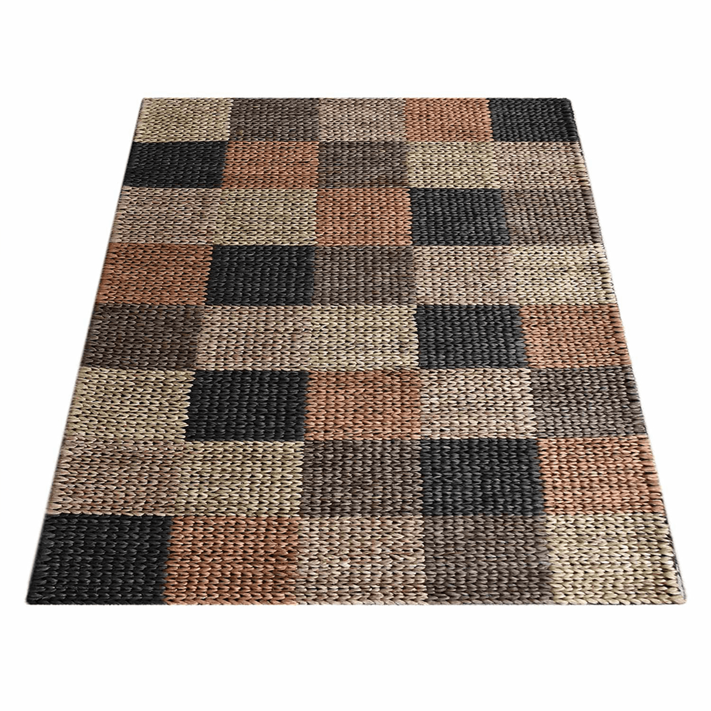 Rugsotic Angelic Hand-Woven Jute Rug with Geometric Pattern