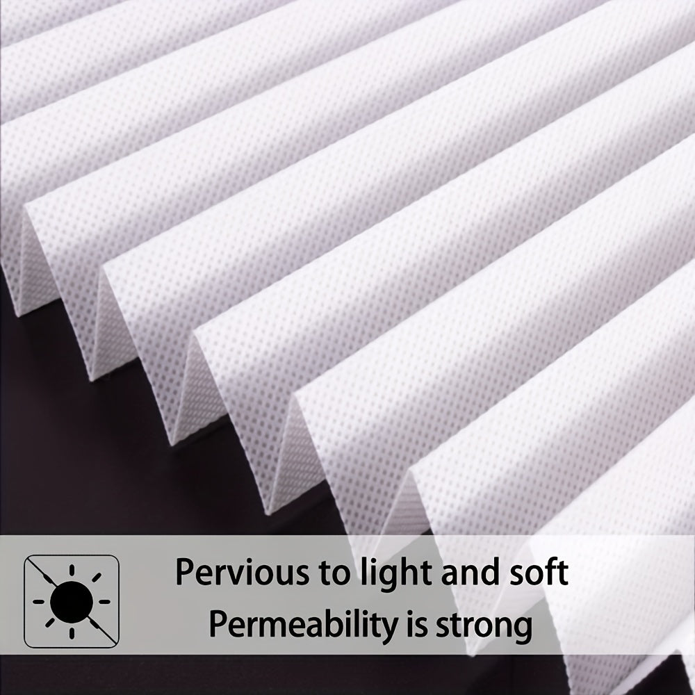 Self-Adhesive Pleated Fabric Shades | No-Drill, Cut-to-Size Cordless Blinds