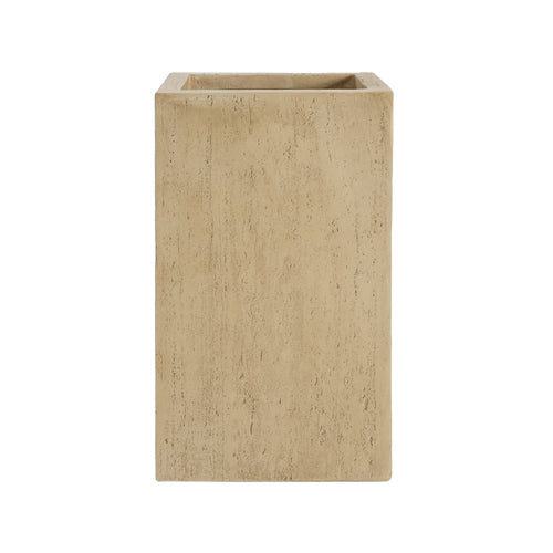 Magnesium Oxide (MGO) Planter Box | 27-Inch Tall with Drainage Plug