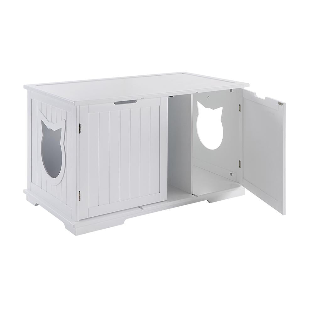 Cat Litter Box Enclosure Furniture | Hidden Cat Washroom & End Table