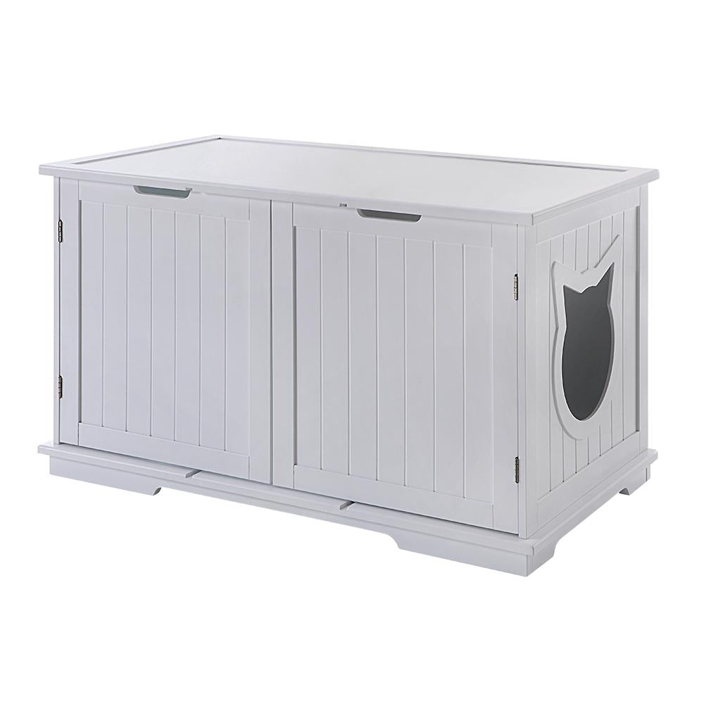 Cat Litter Box Enclosure Furniture | Hidden Cat Washroom & End Table