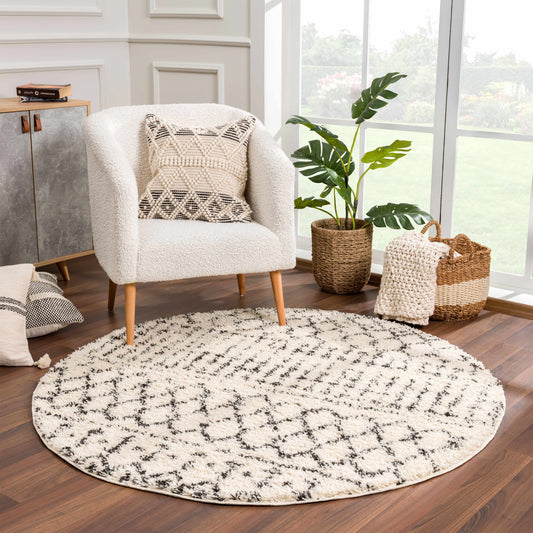 Hauteloom Kibureau Moroccan-Inspired Shag Area Rug