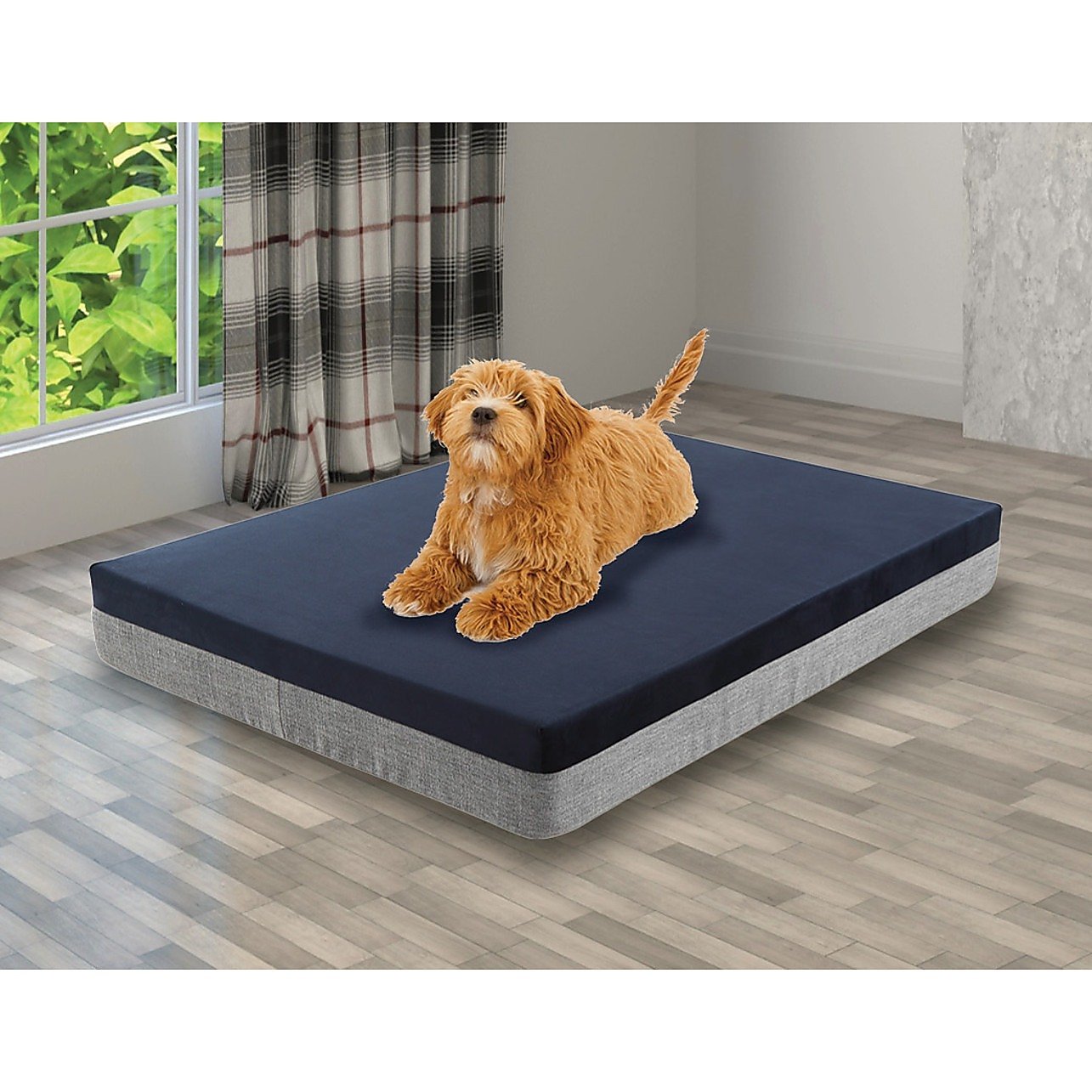 Luxury Sherpa & Microsuede Dog Bed for Ageing Dogs