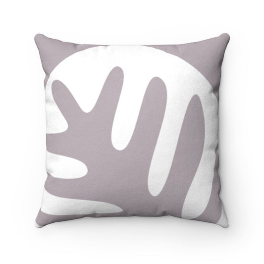 Abstract Print Faux Suede Cushion – Double-Sided Indoor Accent Pillow