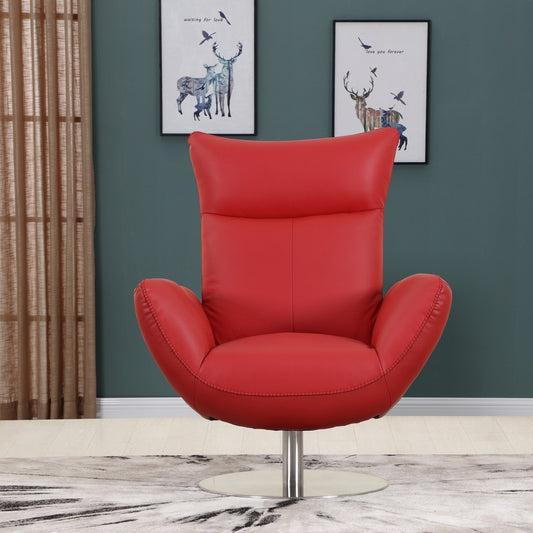 Sleek Contemporary Leather Lounge Chair – Modern Comfort & Style