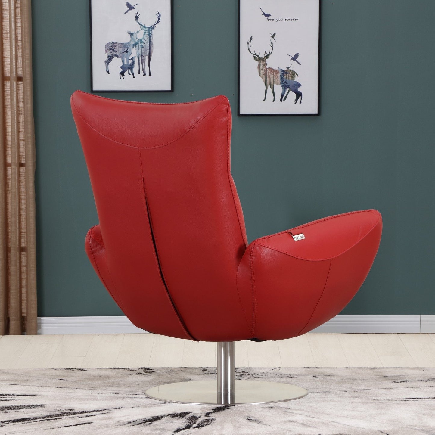 Sleek Contemporary Leather Lounge Chair – Modern Comfort & Style