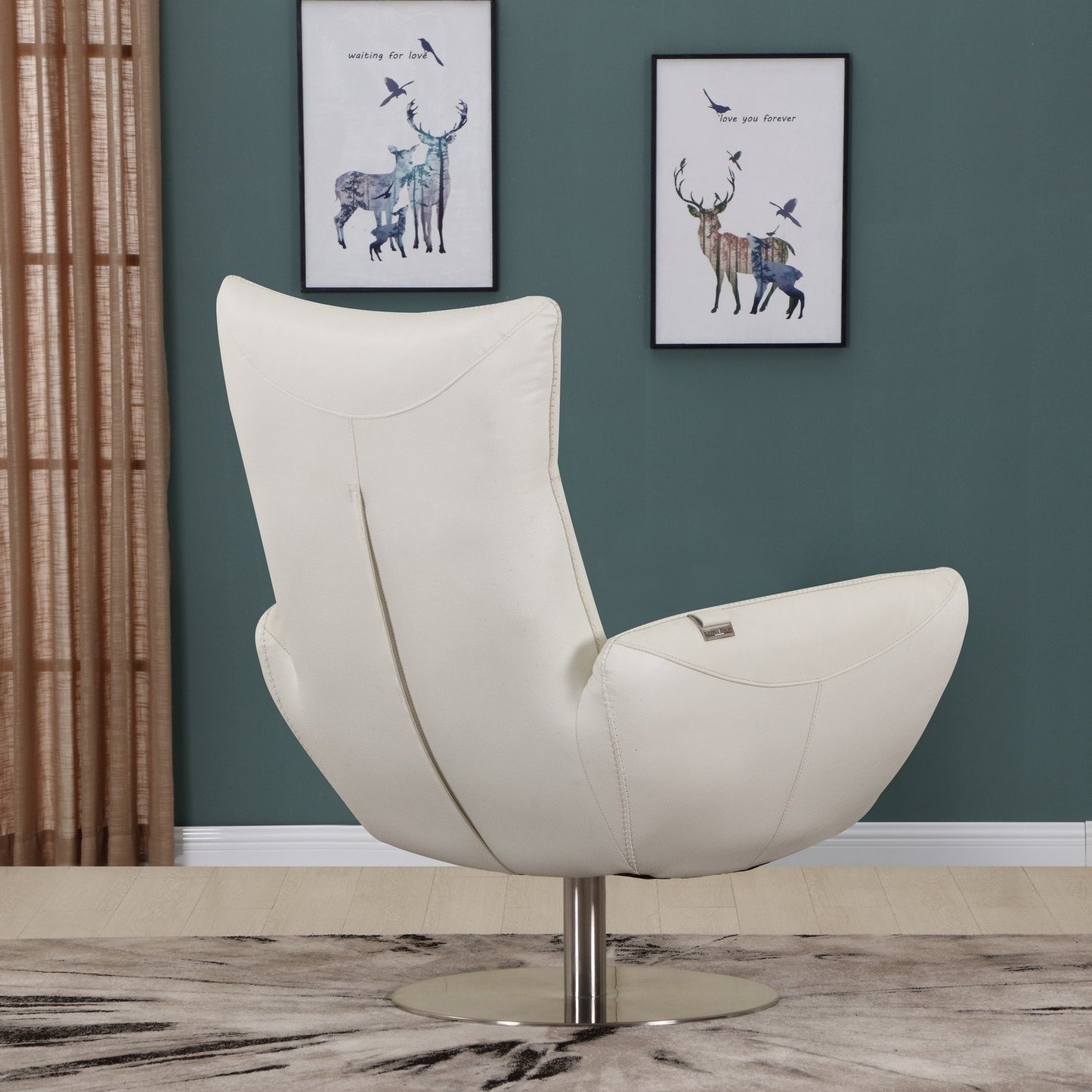Sleek Contemporary Leather Lounge Chair – Modern Comfort & Style