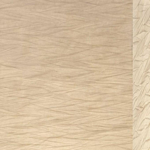 Natural Wood Table Lamp with Collapsible Crinkle Paper Shade