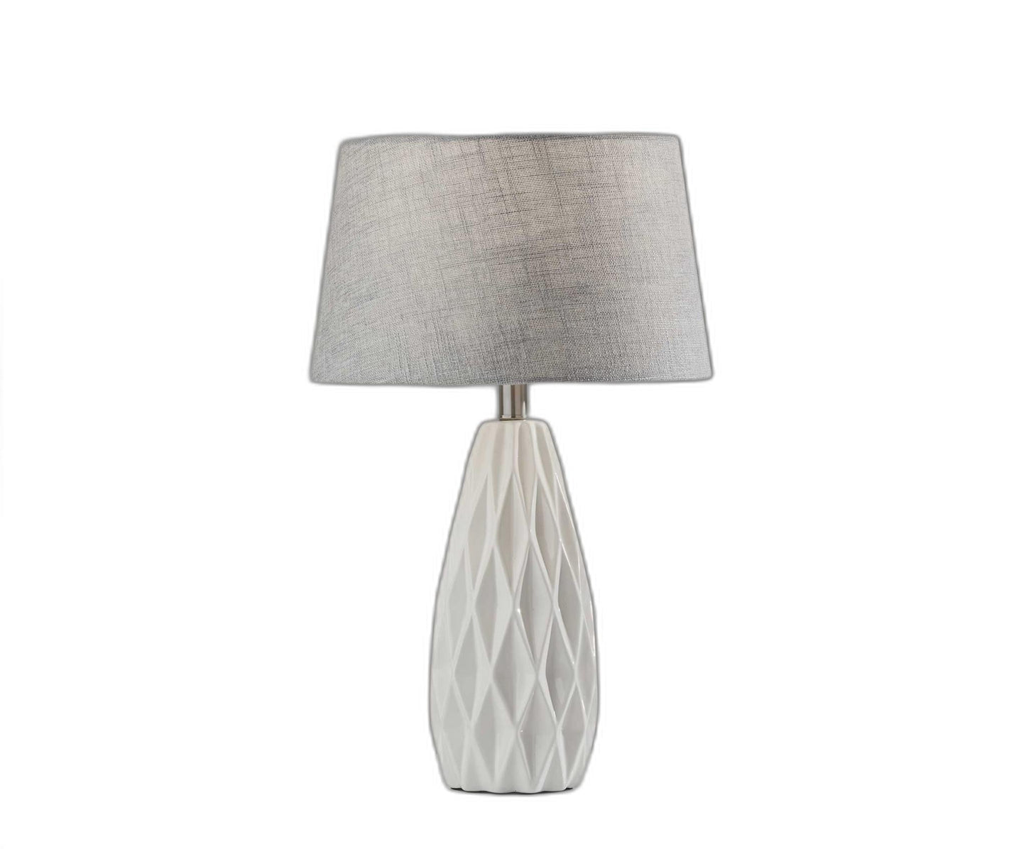 23" White Ceramic Lamps