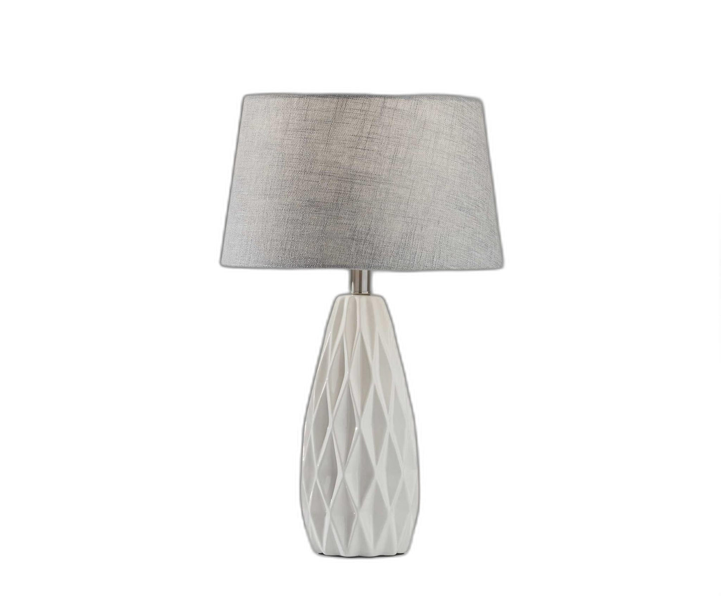 23" White Ceramic Lamps