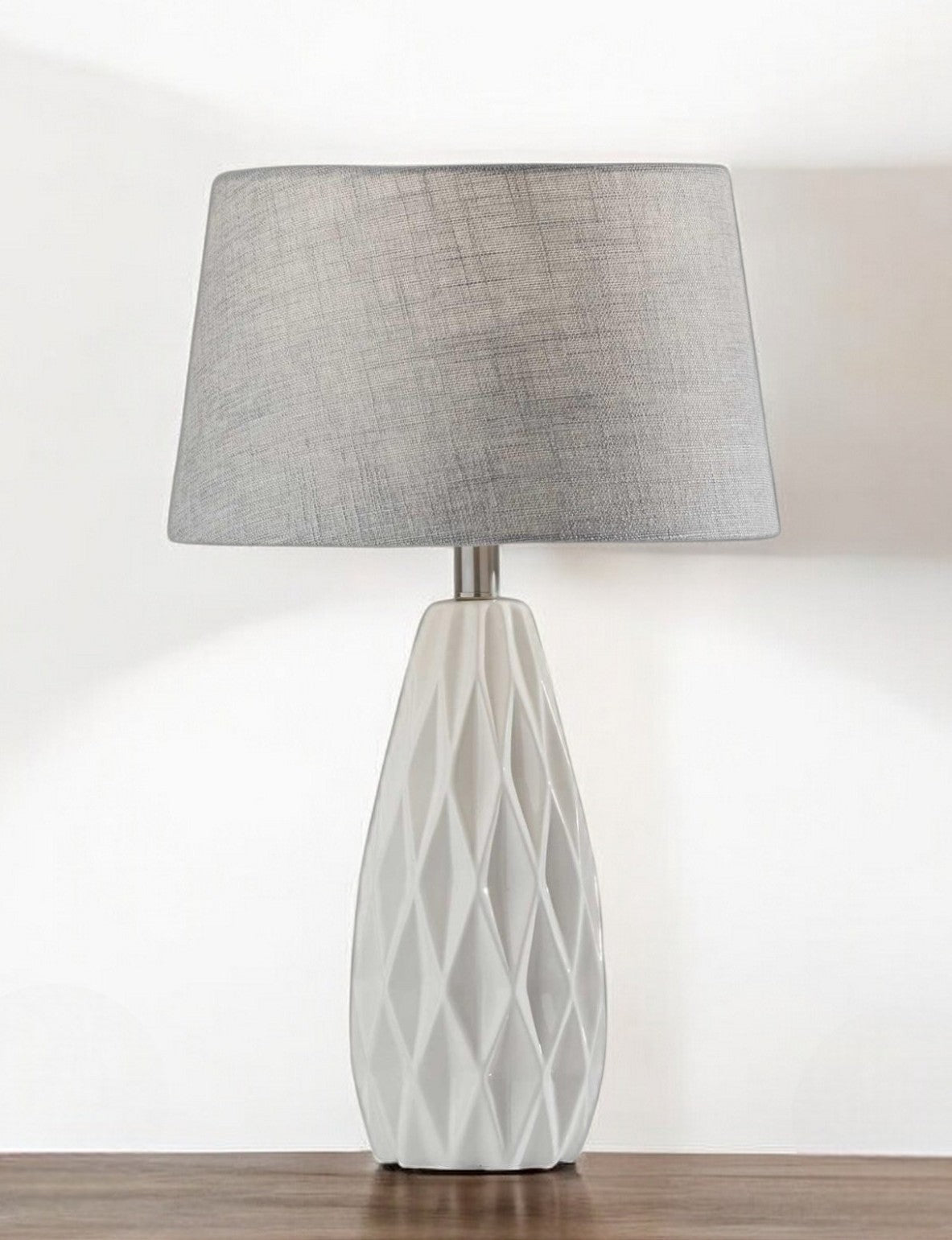 23" White Ceramic Lamps