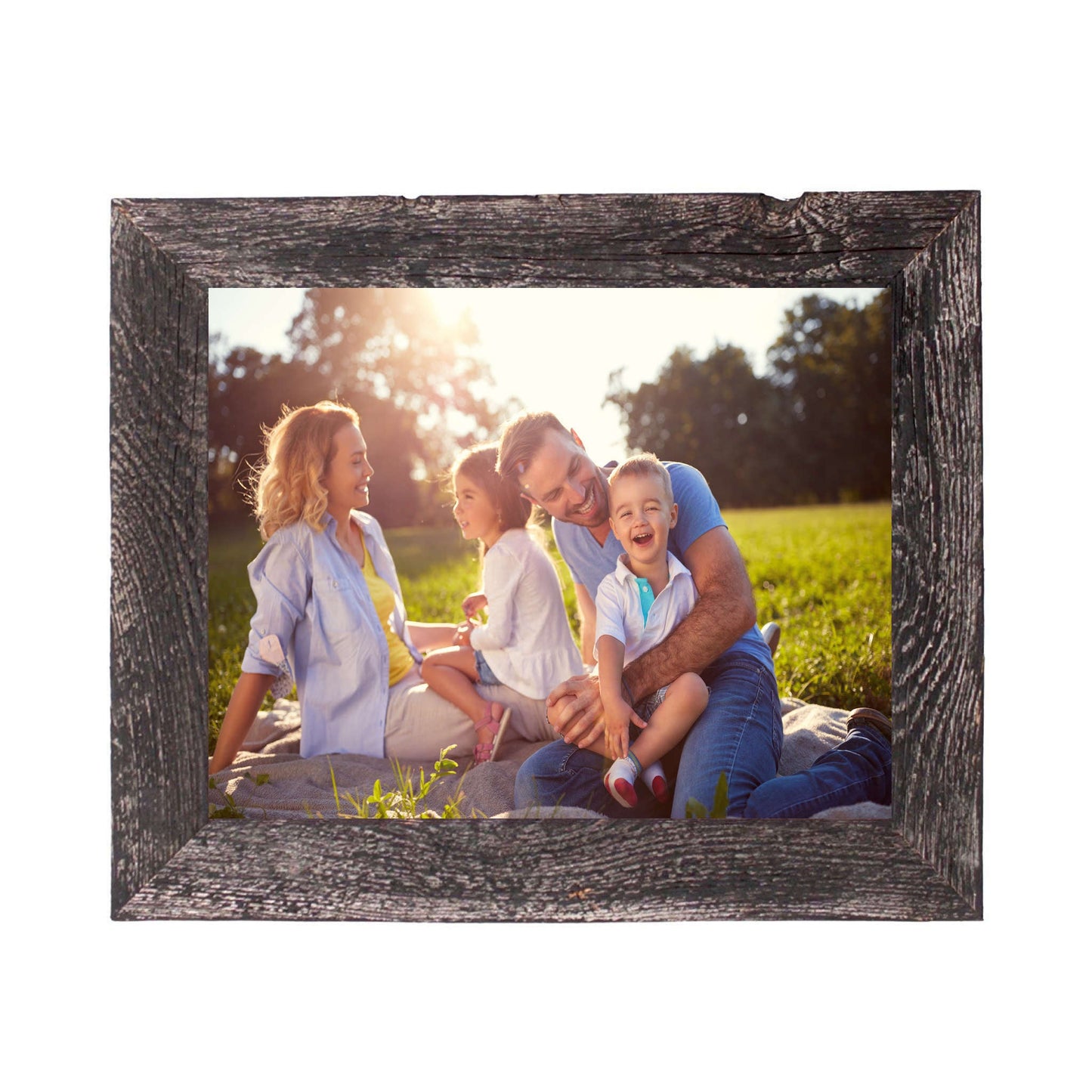 Classic 16x20 Black Solid Wood Picture Frame – Rustic Wall Hanging