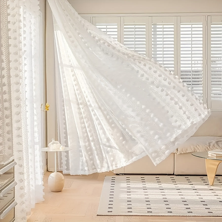 French Pastoral Gauze Curtains