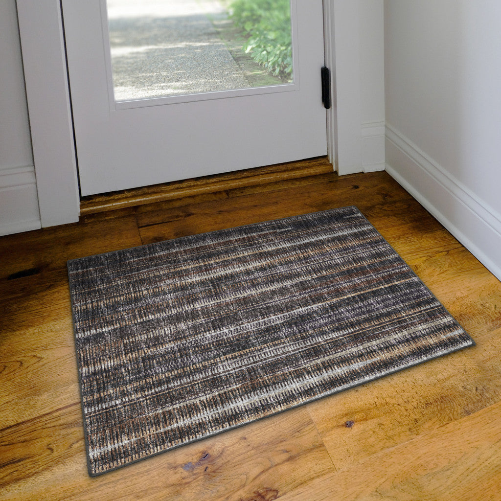 2' x 3' Brown Ombre Tufted Handmade Rug – Warmth with a Touch of Artistry