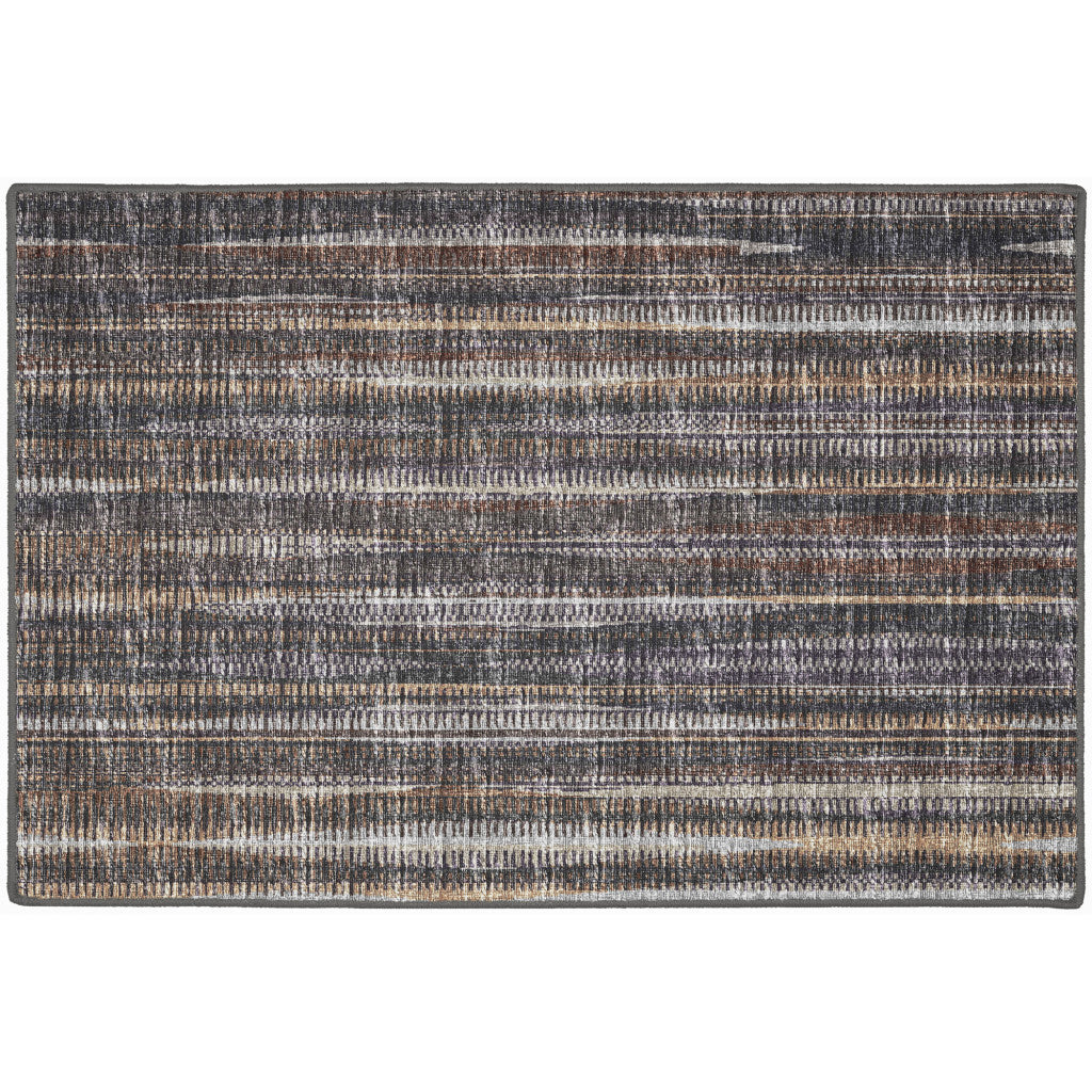 2' x 3' Brown Ombre Tufted Handmade Rug – Warmth with a Touch of Artistry