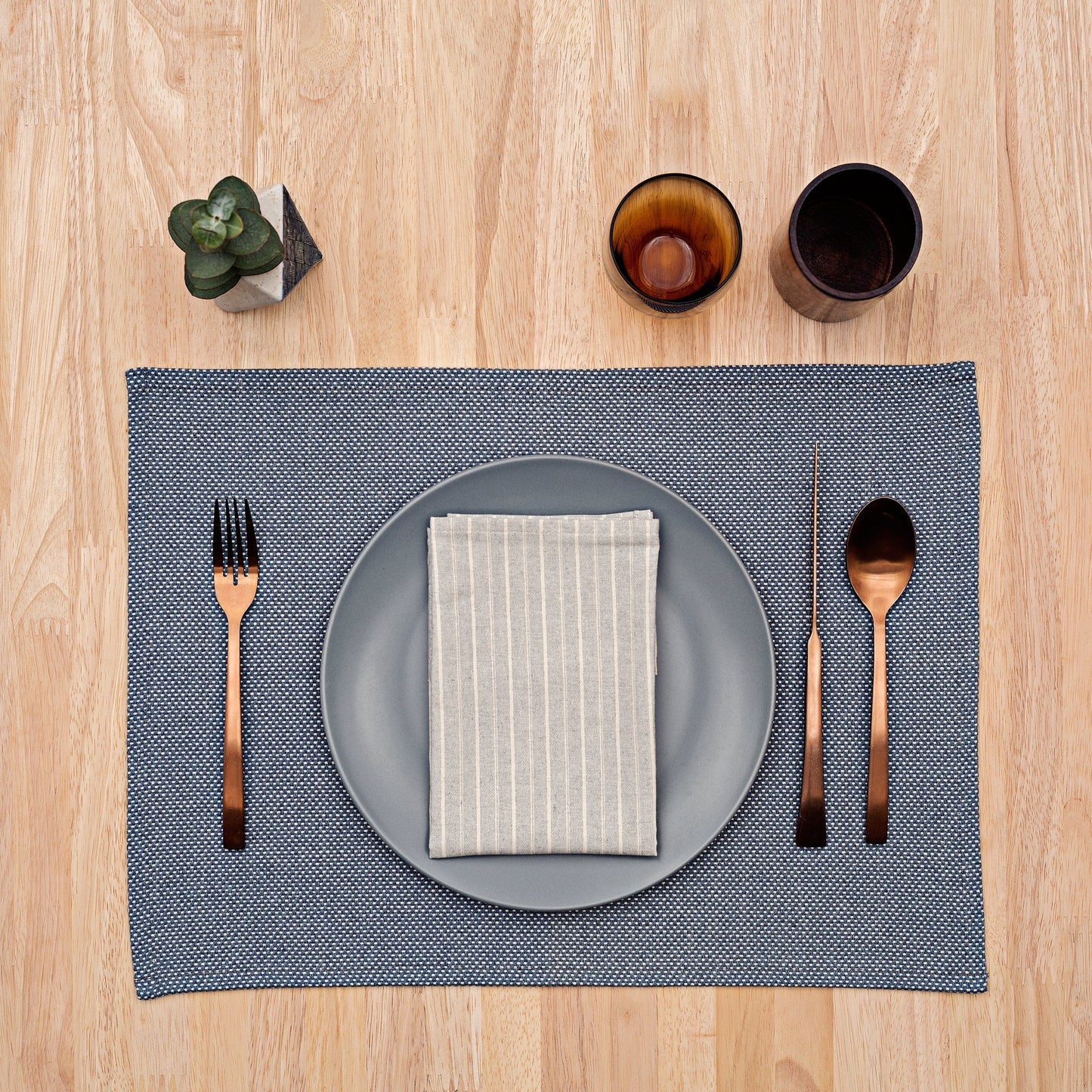Upcycled Cotton Placemats for a Natural Table Setting