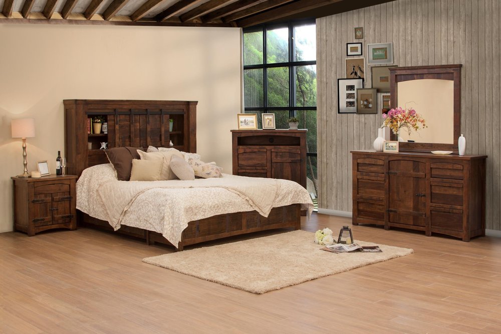 43" Brown Solid Wood Gentleman’s Chest – Rustic Charm, Lasting Function