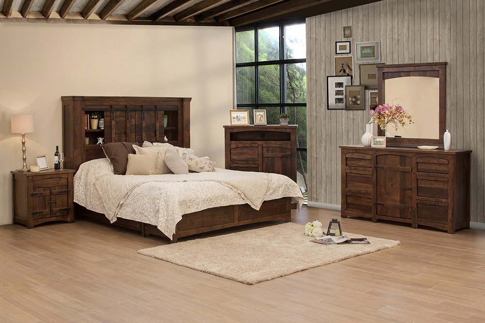 43" Brown Solid Wood Gentleman’s Chest – Rustic Charm, Lasting Function