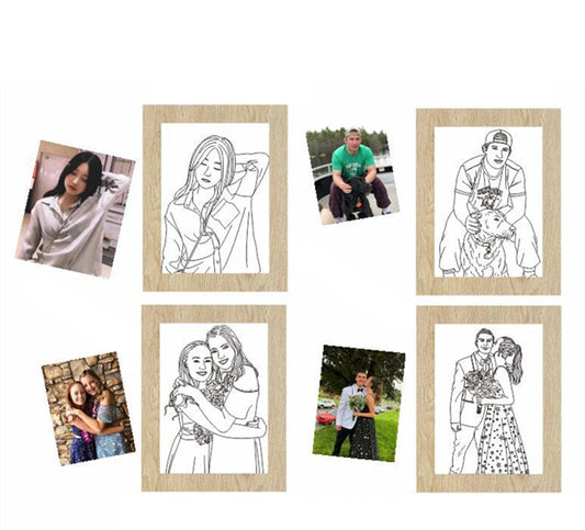 LumiFrame™ – Custom LED Wood Photo Frame with Engraving