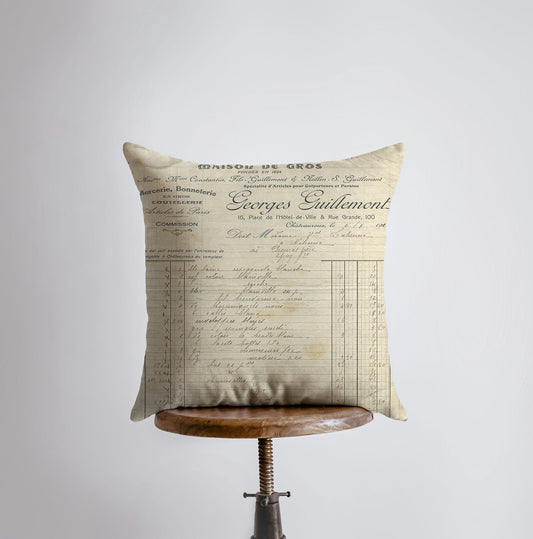 The Vintage Apiary Pillow Cover