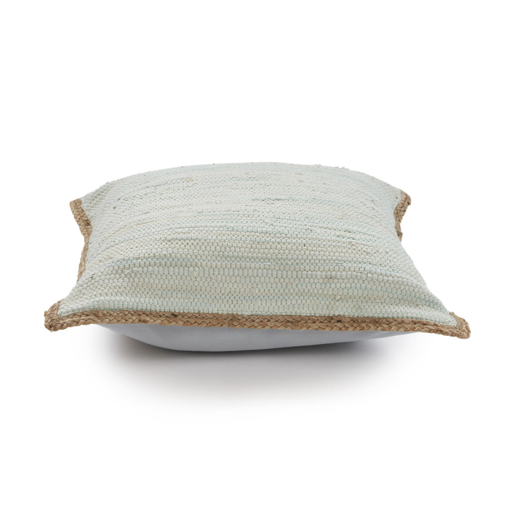 Bohemian Hand-Woven Cotton & Jute Throw Pillow Set (Set of 2)