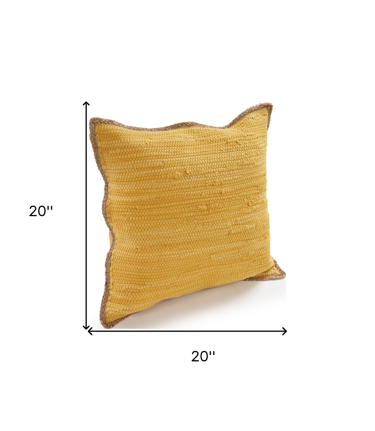 Bohemian Hand-Woven Cotton & Jute Throw Pillow Set (Set of 2)