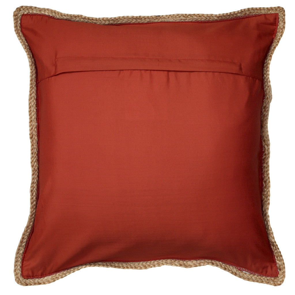 Bohemian Hand-Woven Cotton & Jute Throw Pillow Set (Set of 2)