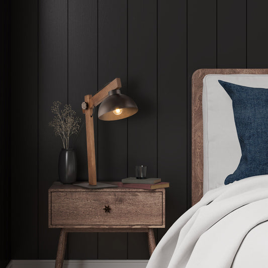 Brown Scandinavian Industrial Night Lamp – OSLO Multi-Light Collection