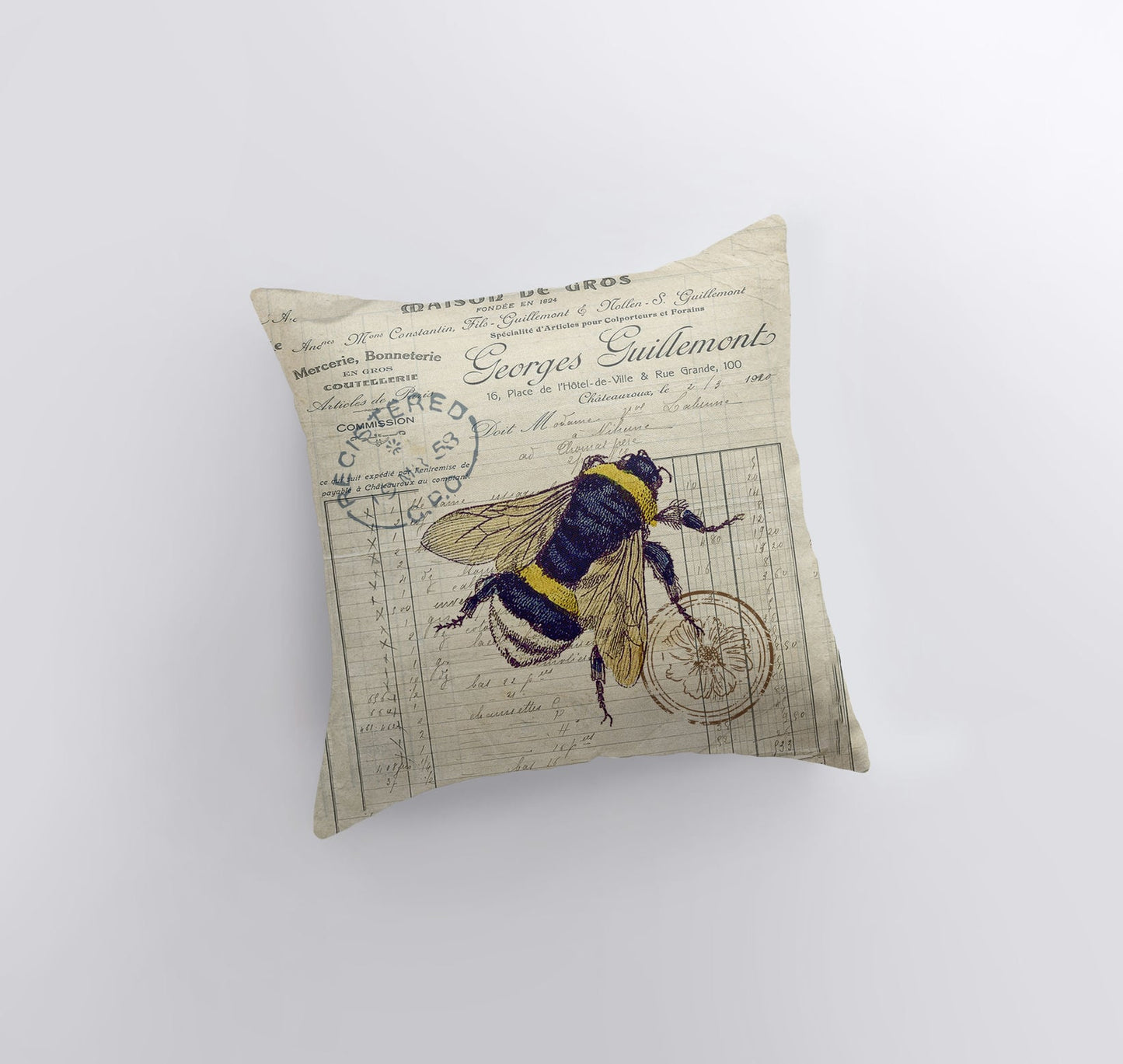 The Vintage Apiary Pillow Cover