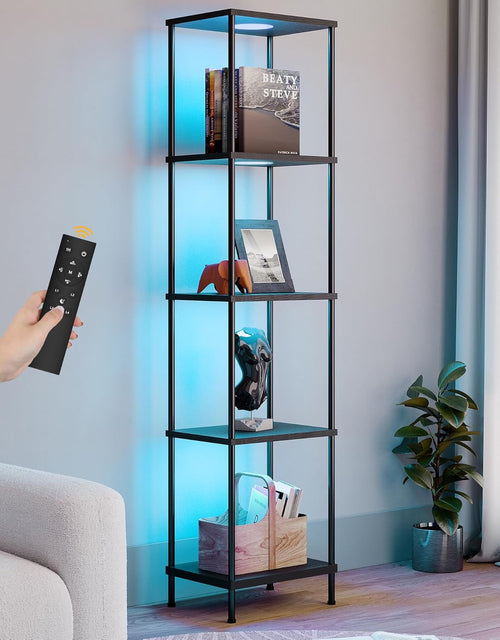 RGBW 5-Tier Display Floor Lamp – Color-Changing with Adjustable Brightness