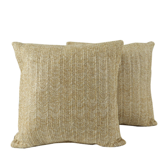 Weather-Resistant Woven Texture Throw Cushion