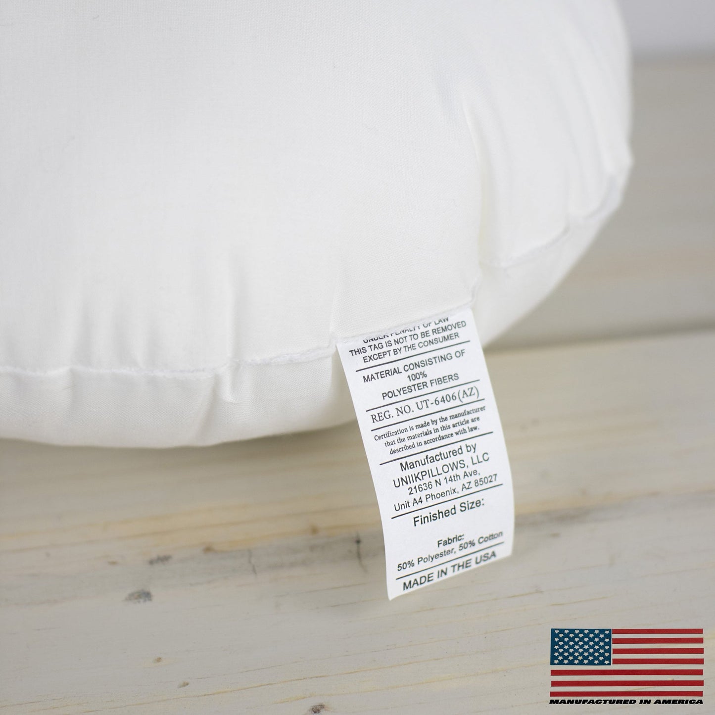 18" | Round Angel Hair Insert | Indoor Outdoor Down Alternative