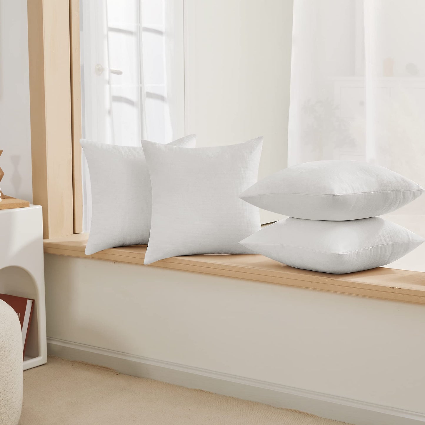 Eco-Conscious Linen Throw Pillow Covers for Modern Decor | 4 PCS