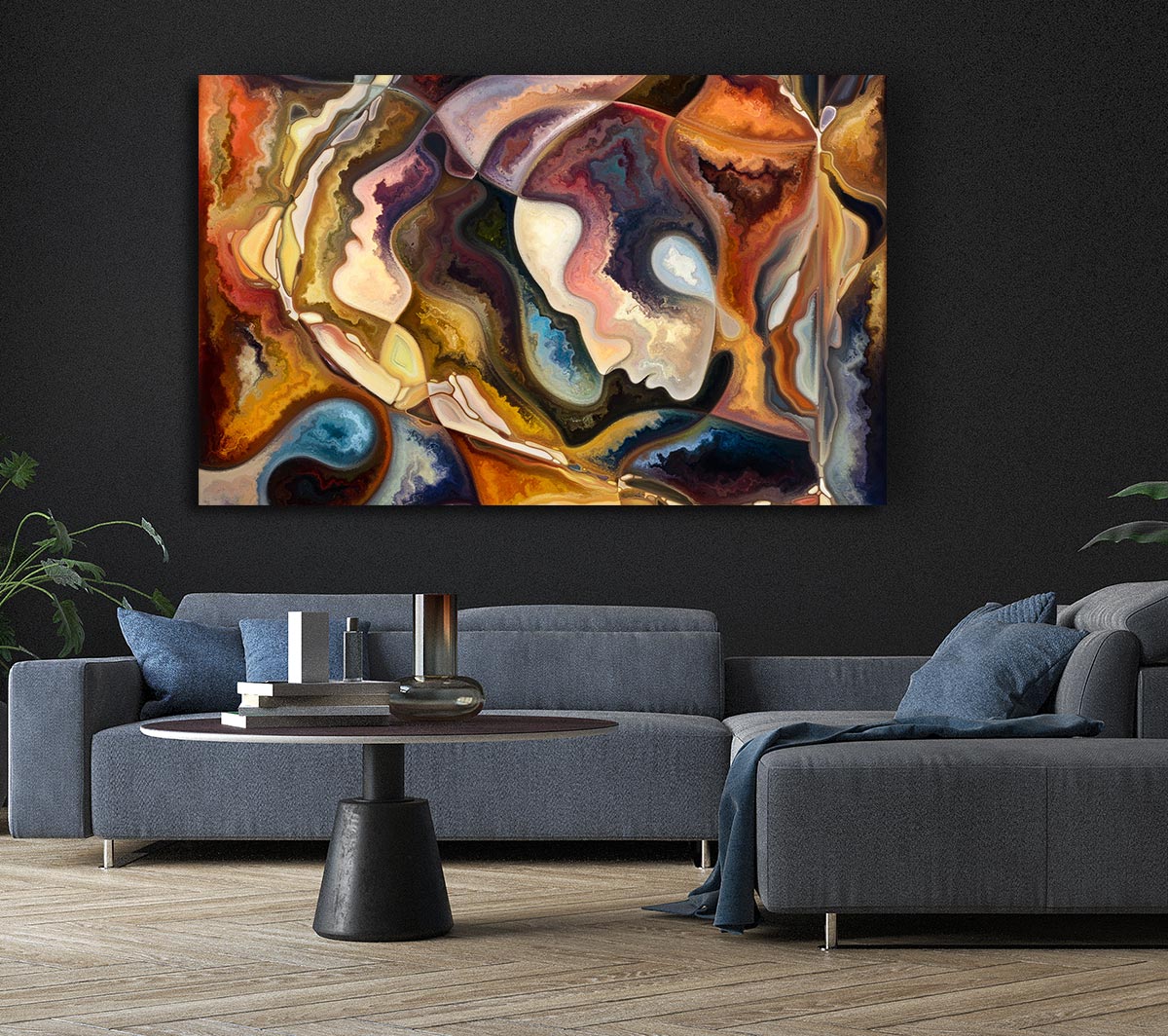 Abstract Faces Painting