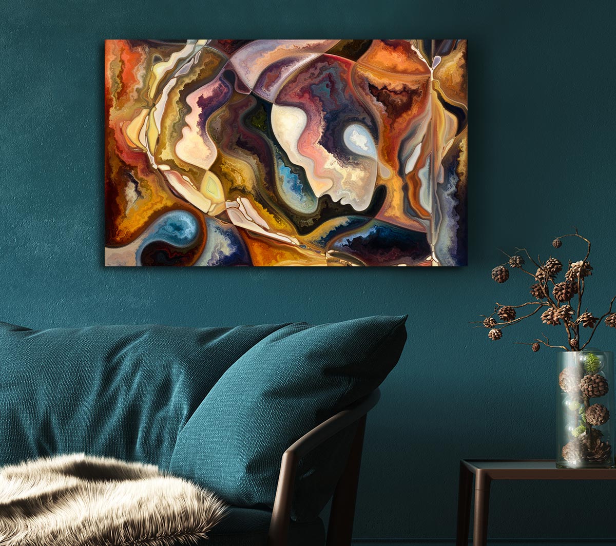 Abstract Faces Painting