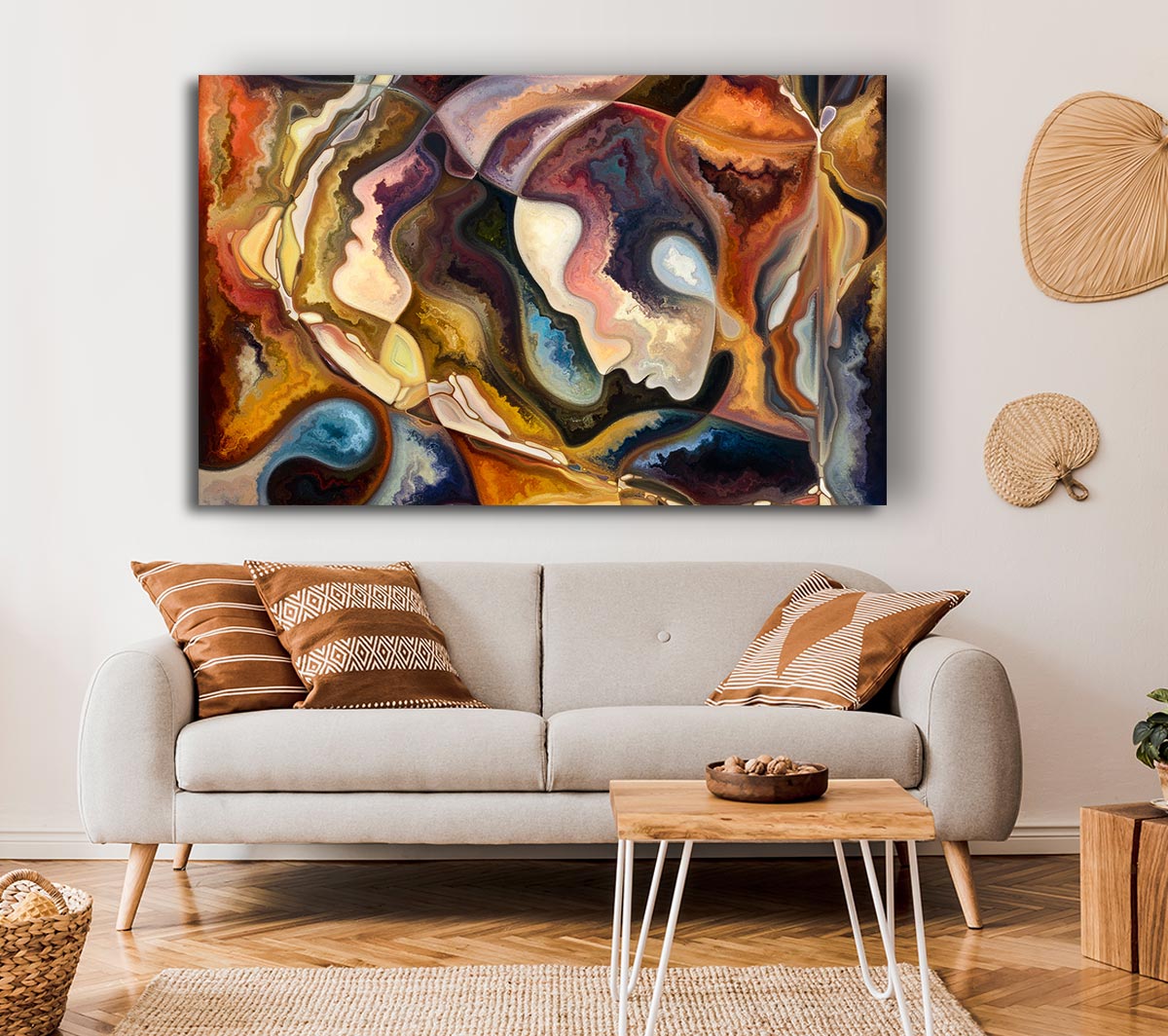 Abstract Faces Painting