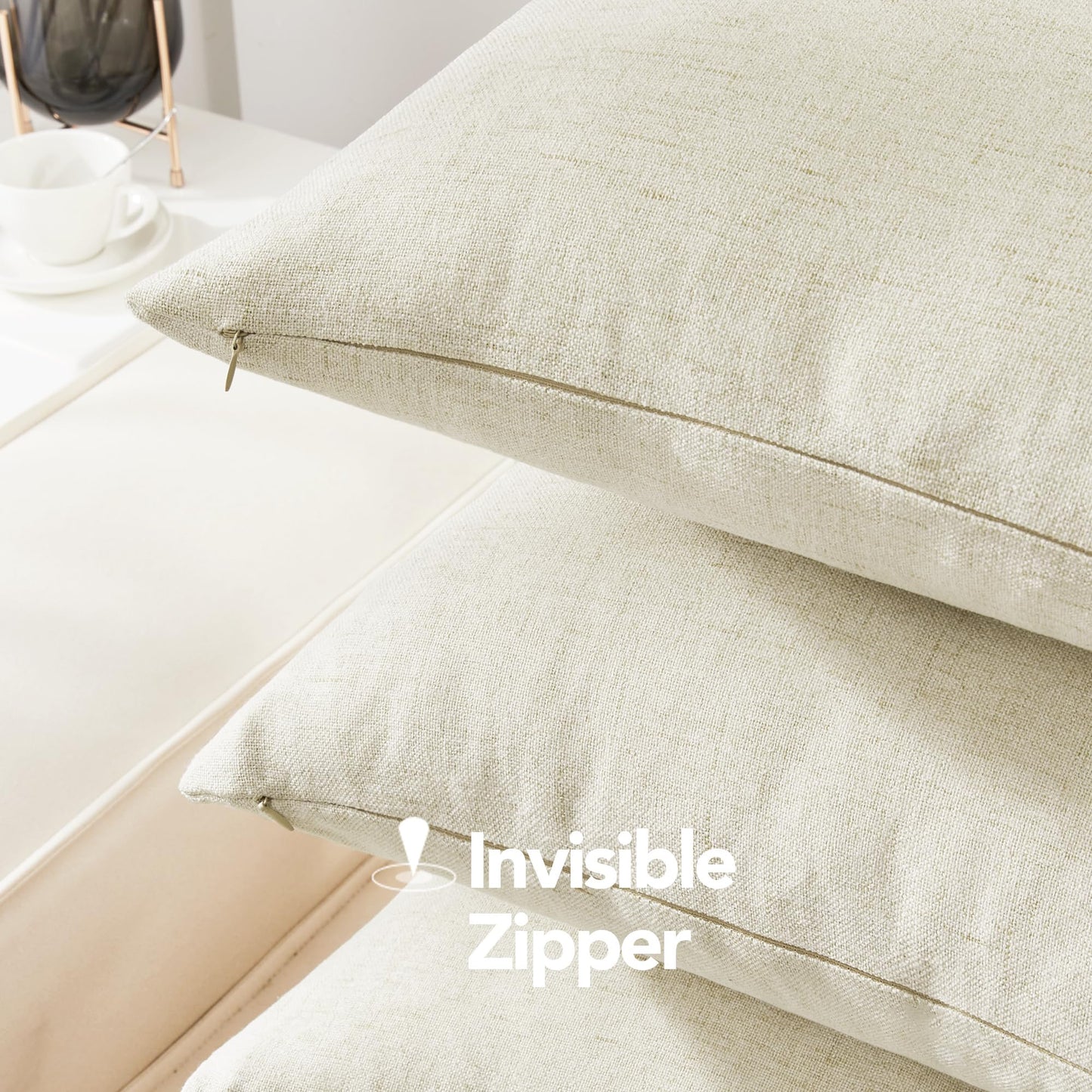 Eco-Conscious Linen Throw Pillow Covers for Modern Decor | 4 PCS
