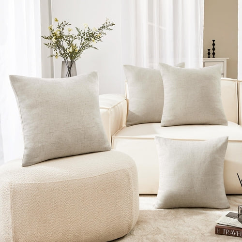 Eco-Conscious Linen Throw Pillow Covers for Modern Decor | 4 PCS