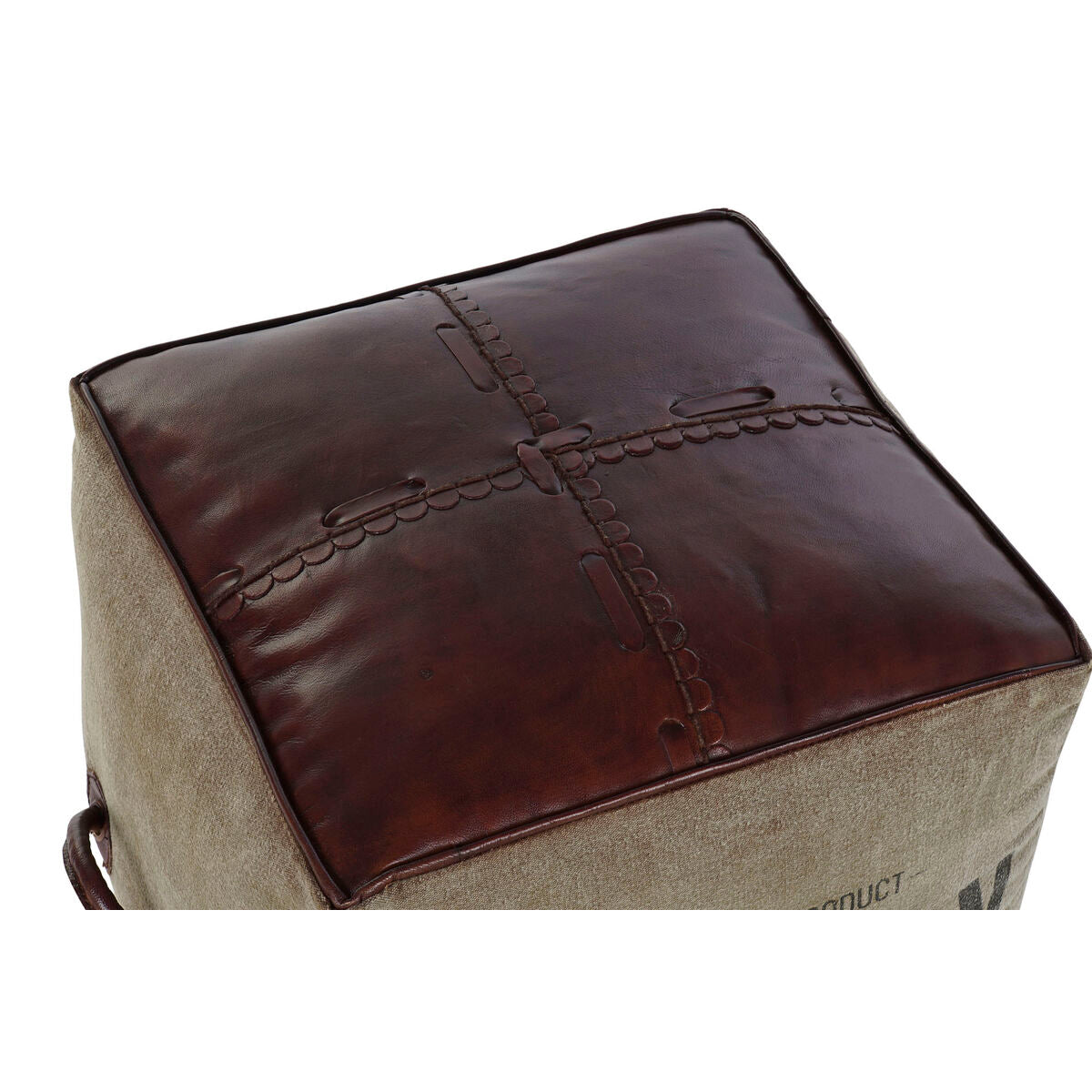 Vintage Vegan Leather Footrest