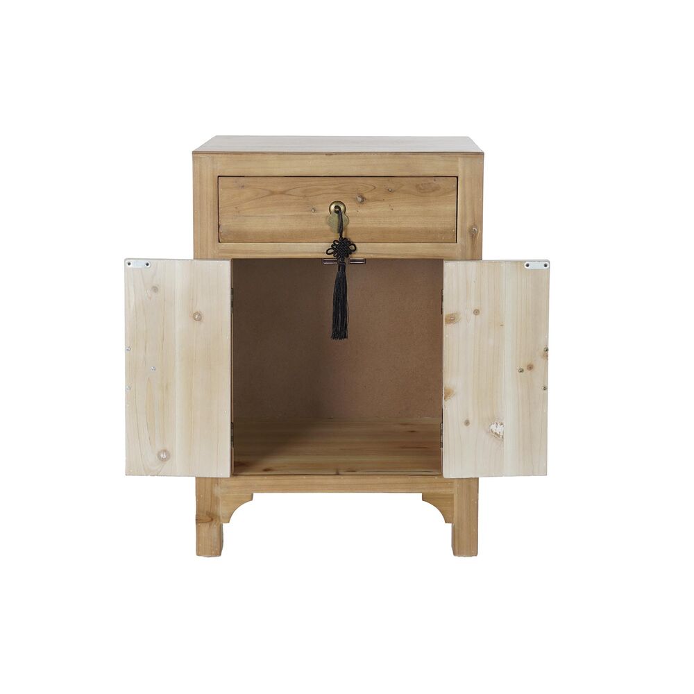 Zen Retreat Oriental-Inspired Wood Nightstand