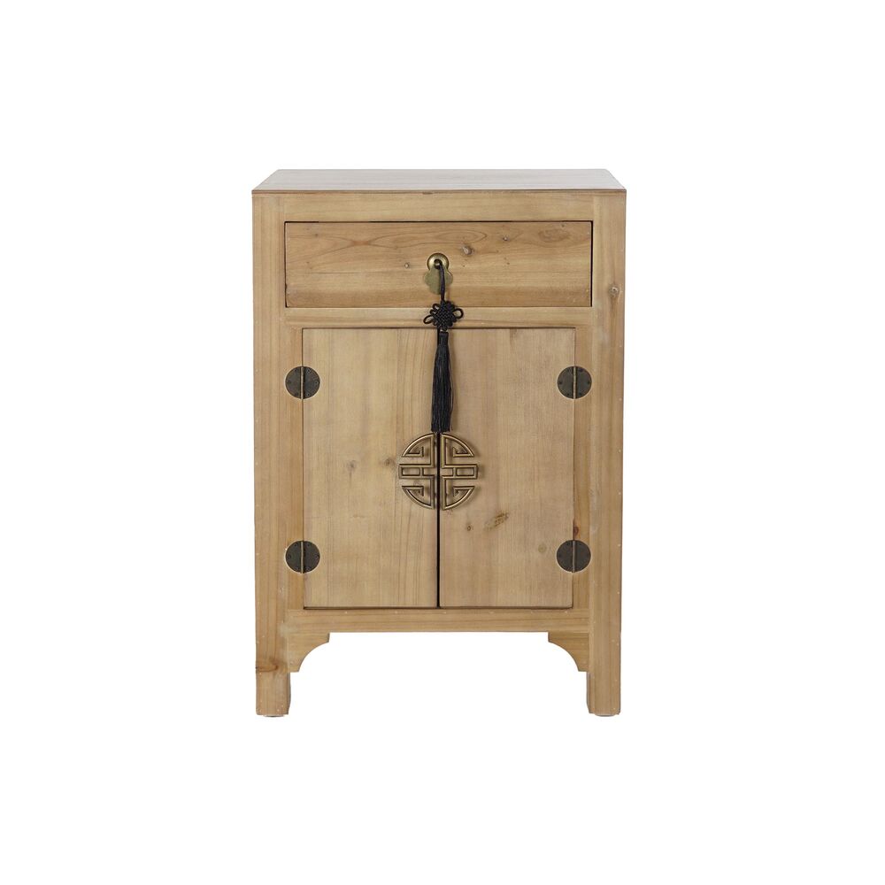 Zen Retreat Oriental-Inspired Wood Nightstand