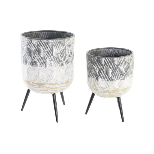 Set of Planters Metal (2 Units)